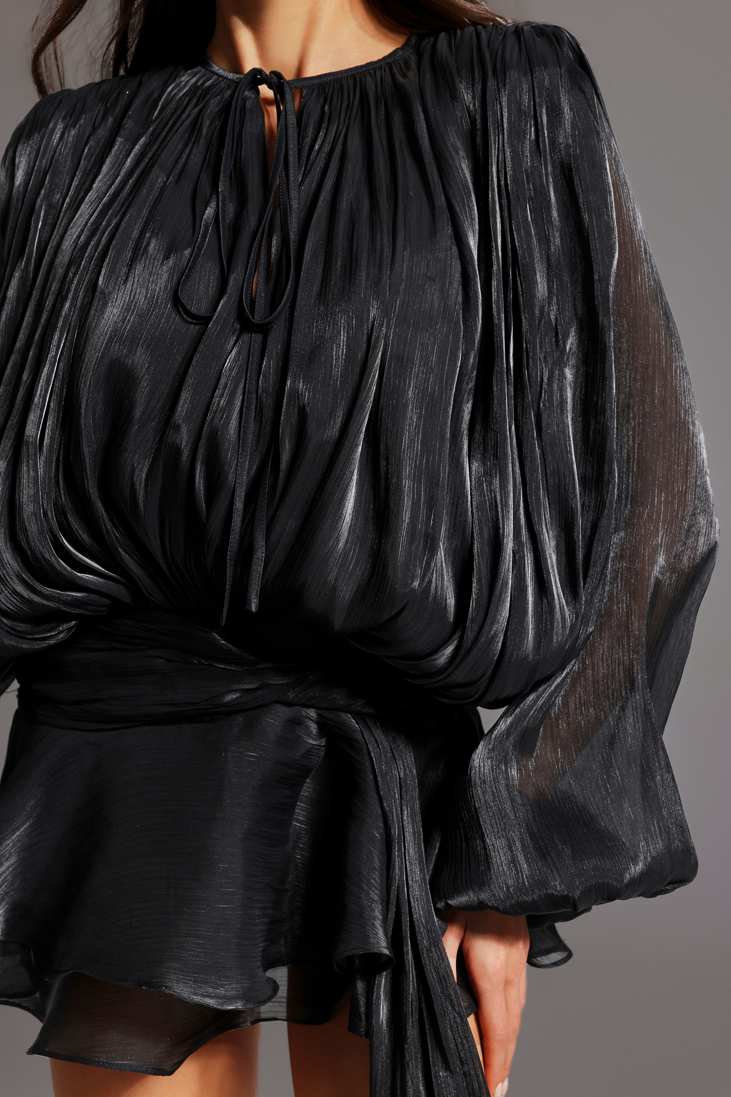 Yoland Long Sleeve Lacing Mini Dress - Image 5
