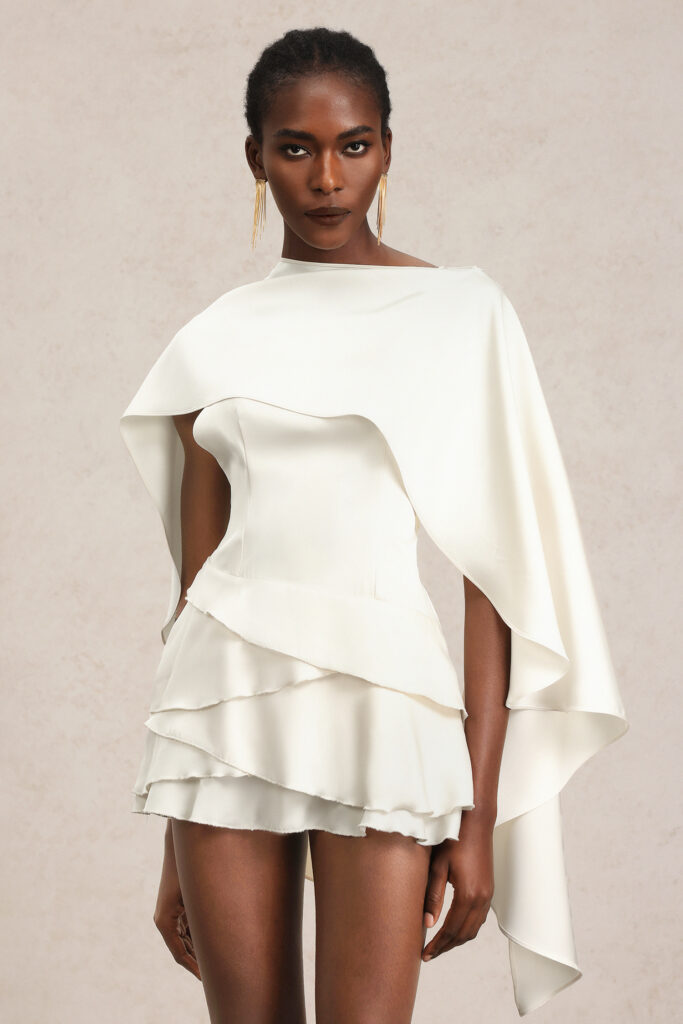 Susan Backless Sleeveless Layered Mini Dress