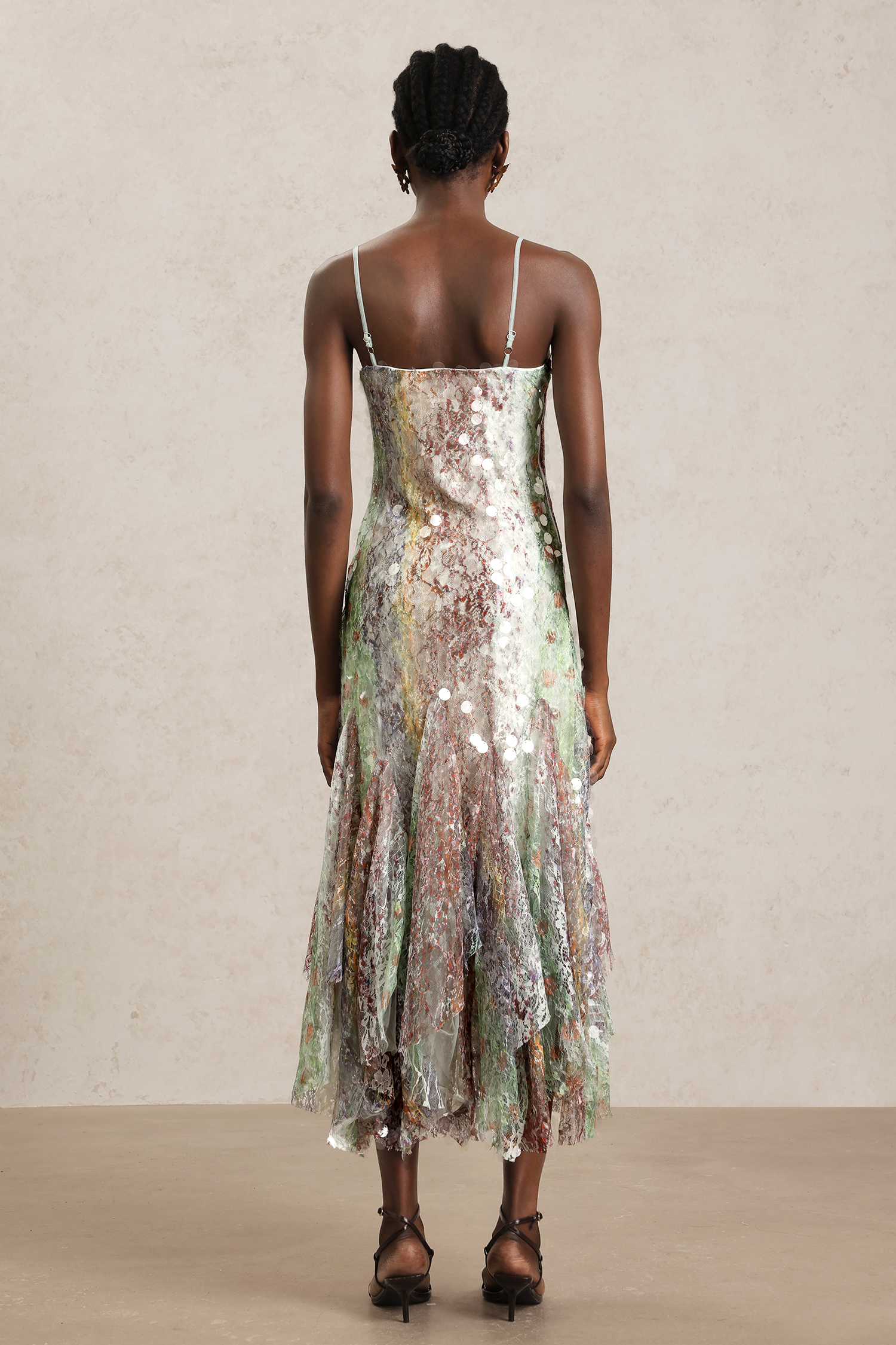 Wola Halter Printed Sequin Maxi Dress - Image 6