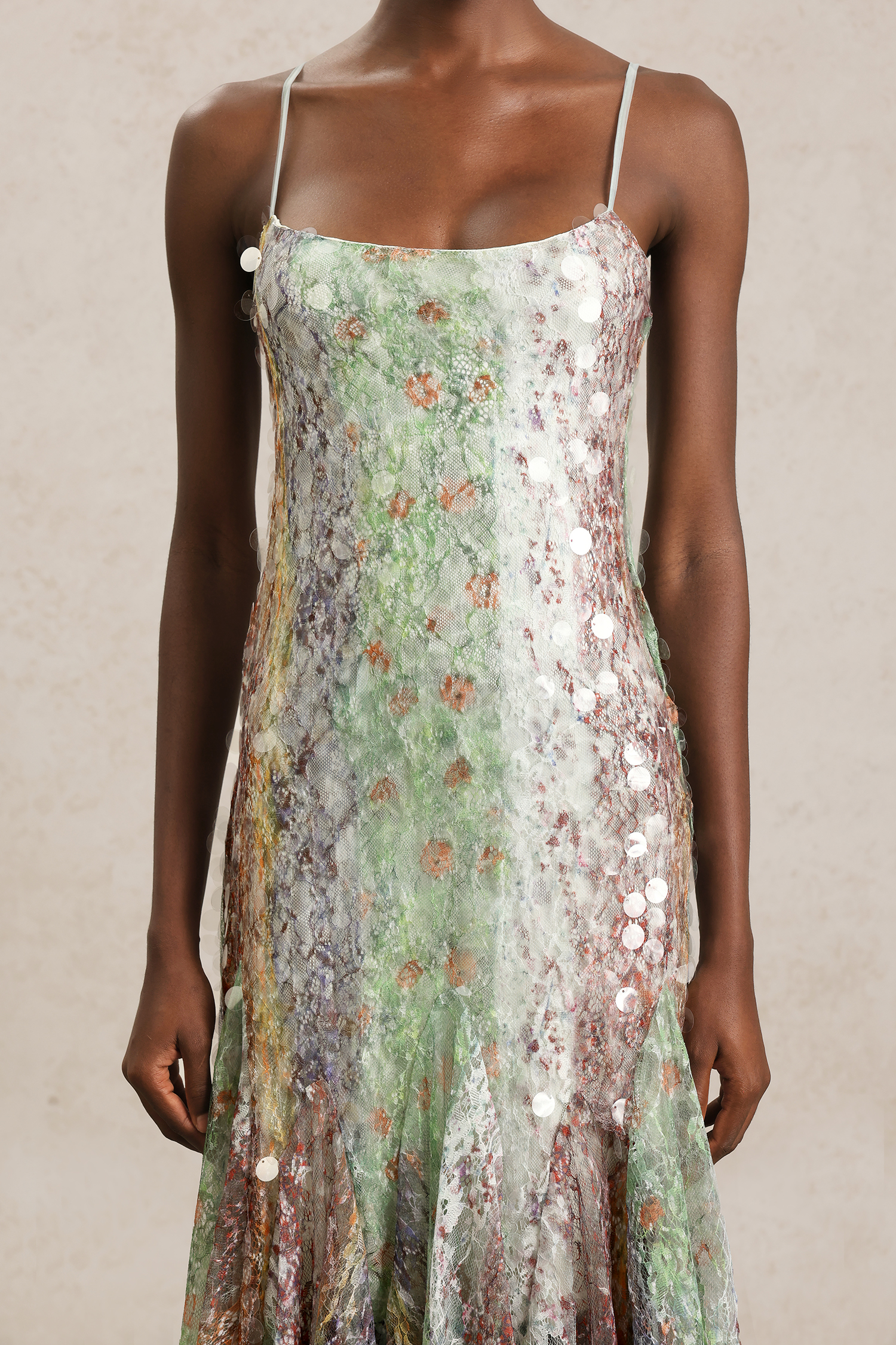 Wola Halter Printed Sequin Maxi Dress - Image 5