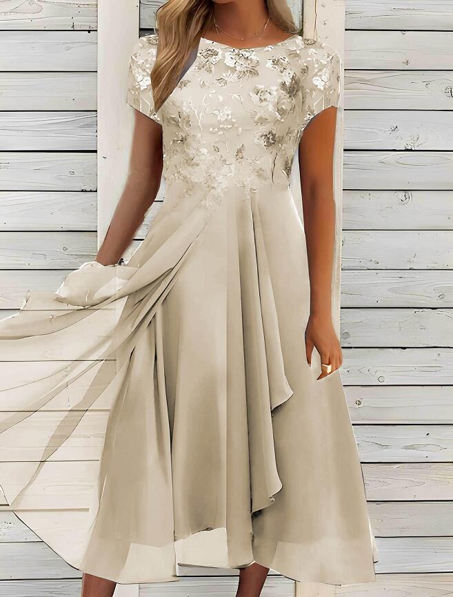 Floral Lace Tiered Midi Dress (Buy 2 Free Shipping) - Image 4