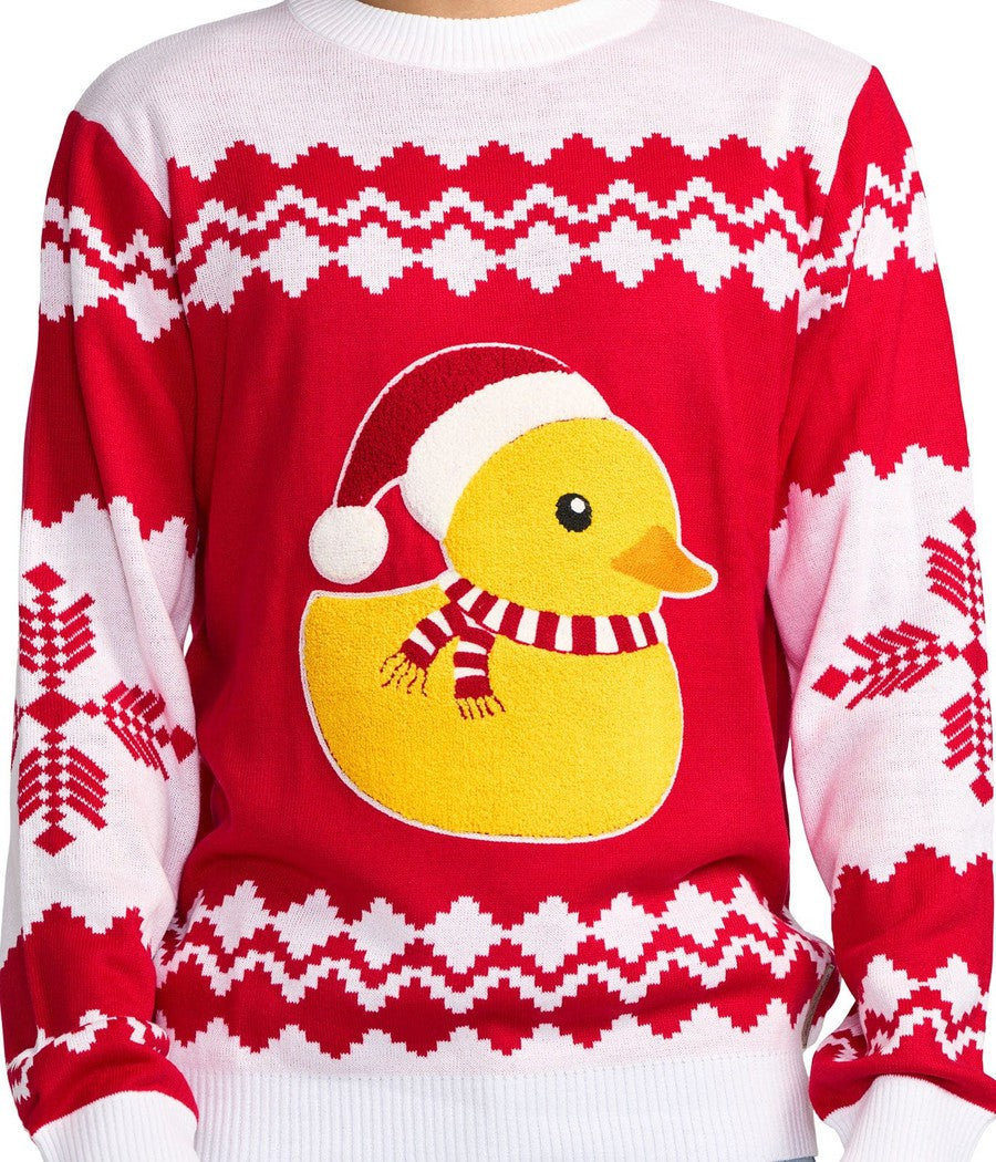 Men's Rubber Ducky Ugly Christmas Sweater - Image 3