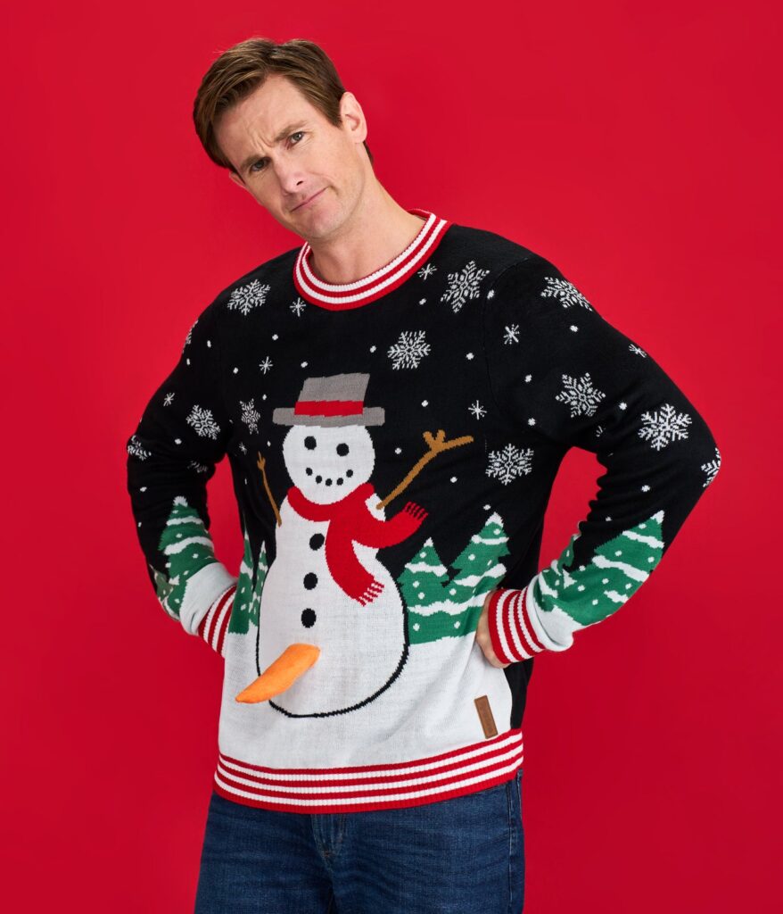 Men's Frisky Frosty Pump Ugly Christmas Sweater