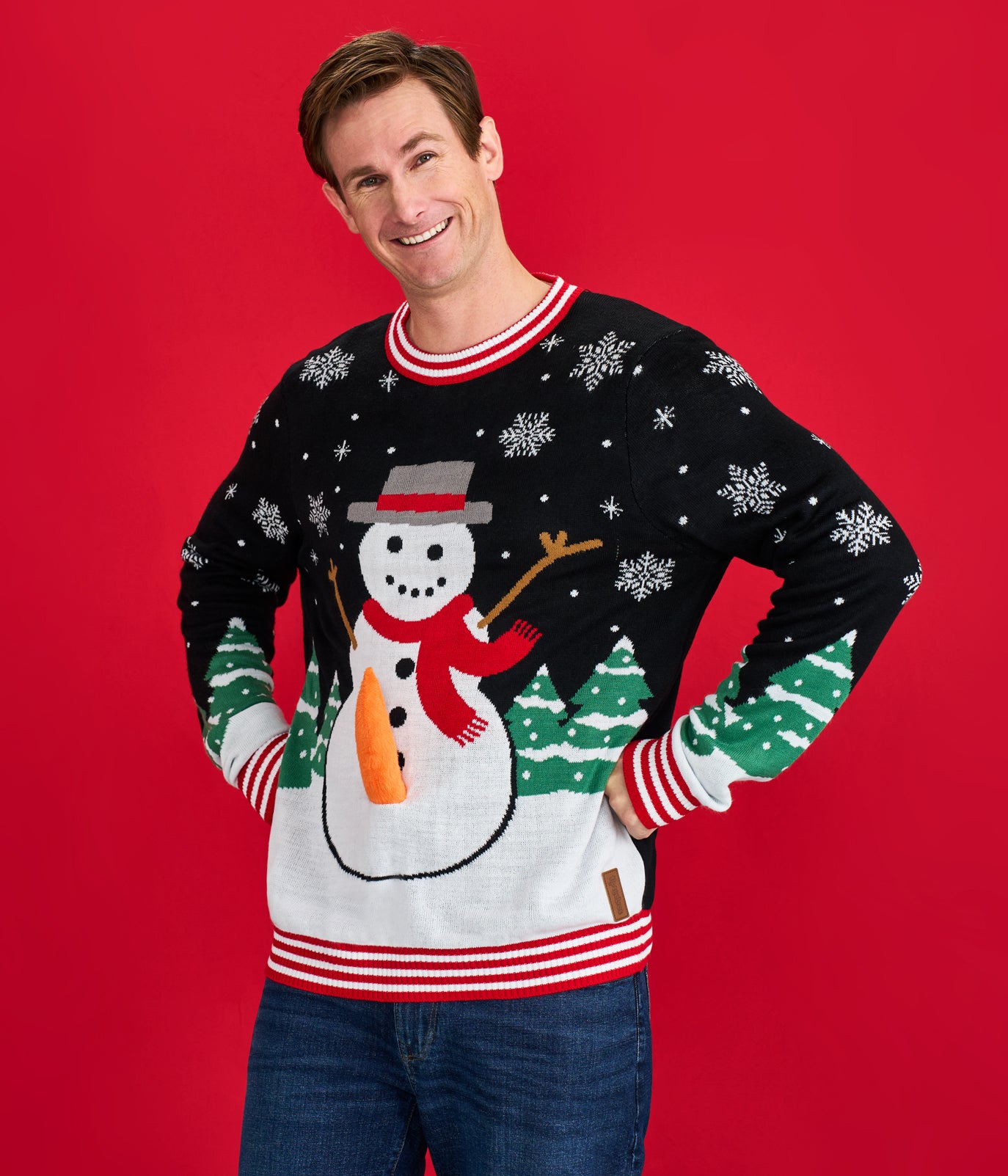 Men's Frisky Frosty Pump Ugly Christmas Sweater - Image 6