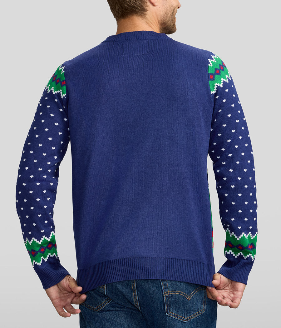Men's Kiss Under the Mistletoe Ugly Christmas Sweater - Image 3