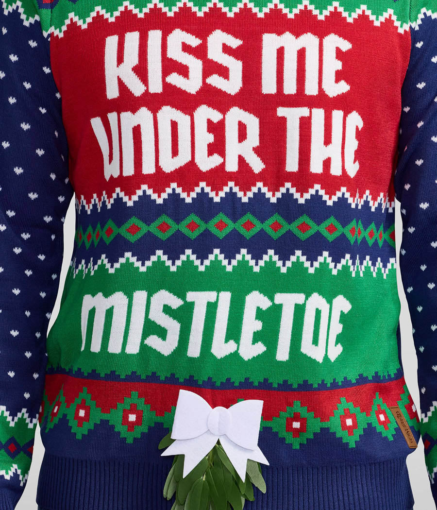 Men's Kiss Under the Mistletoe Ugly Christmas Sweater - Image 4