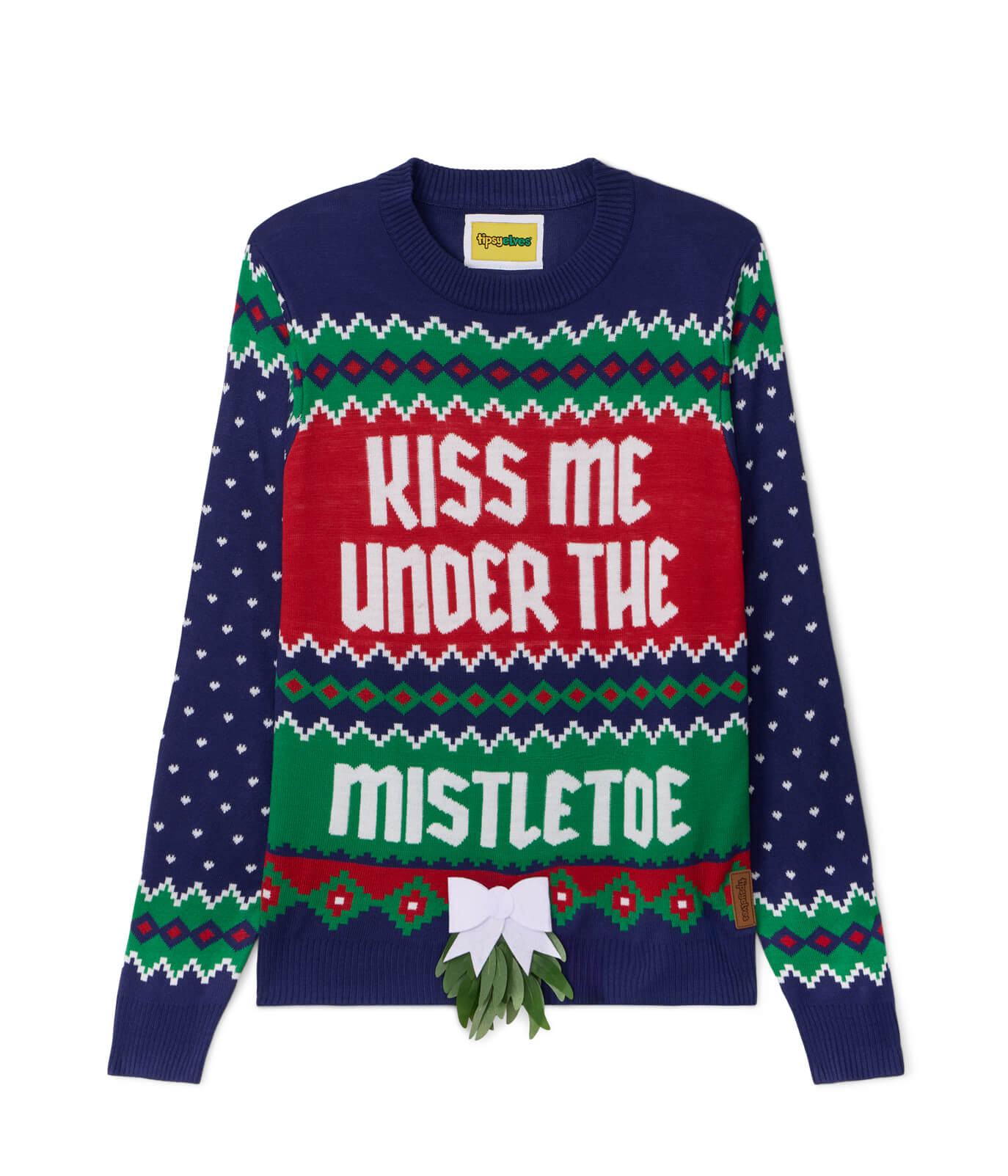 Men's Kiss Under the Mistletoe Ugly Christmas Sweater - Image 6