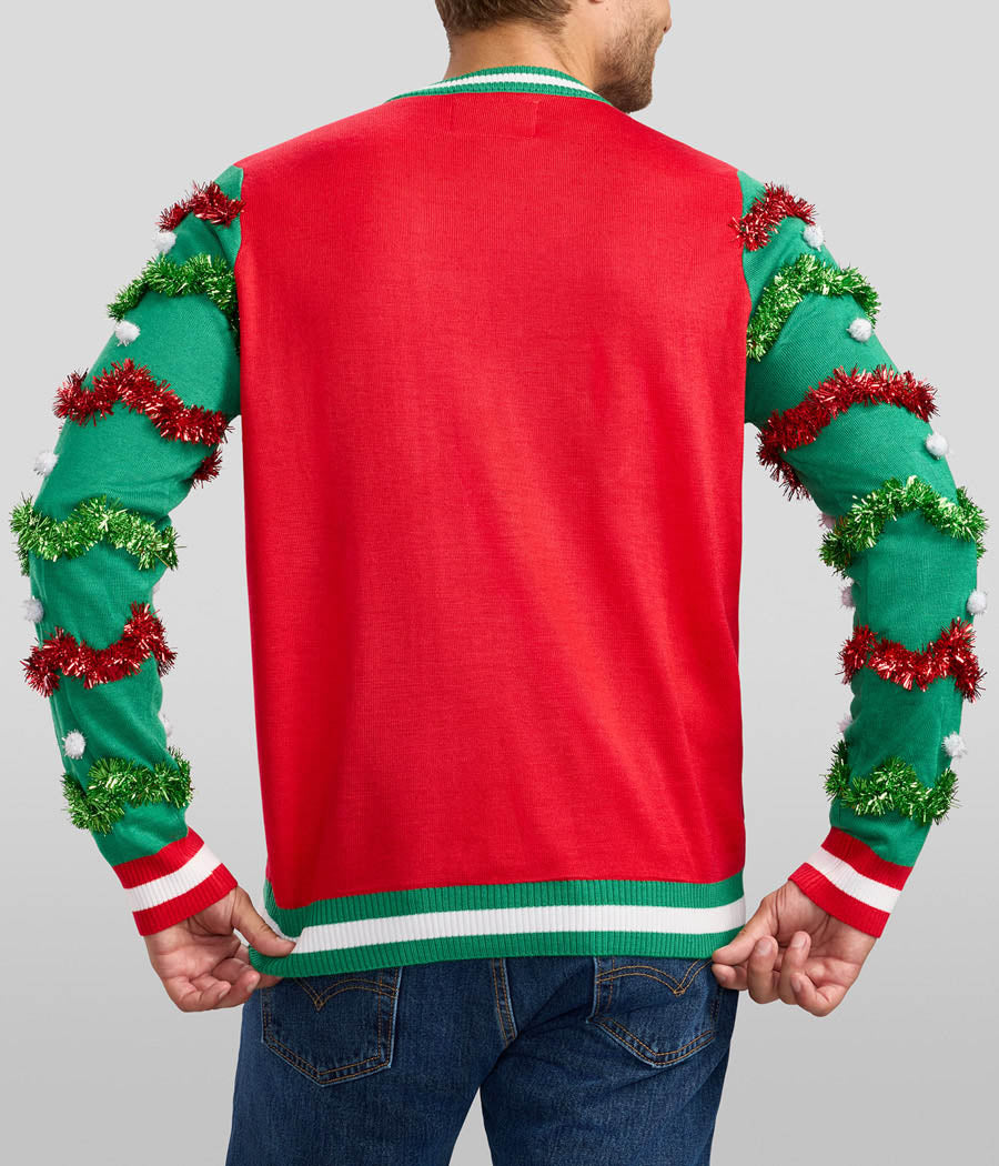 Men's Deck the Halls Game Ugly Christmas Sweater - Image 2