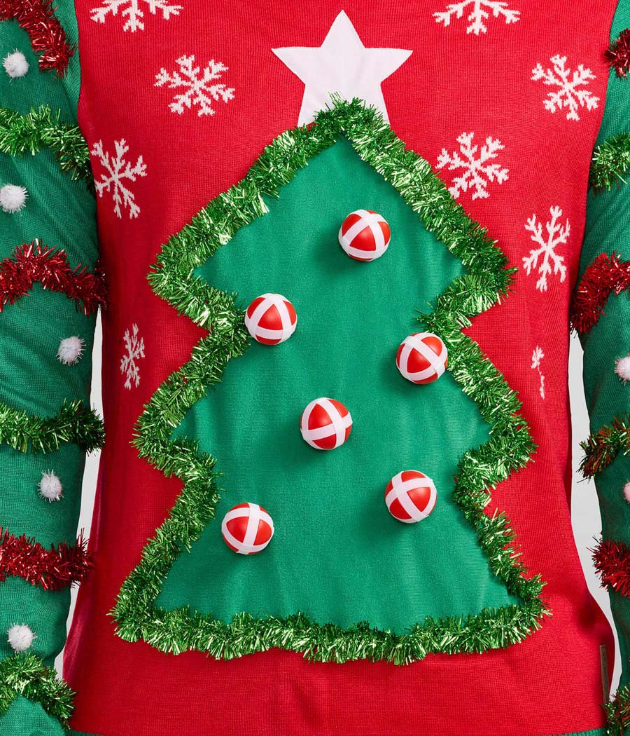 Men's Deck the Halls Game Ugly Christmas Sweater - Image 4