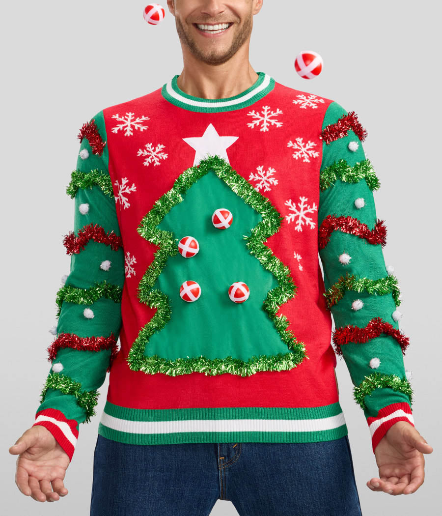 Men's Deck the Halls Game Ugly Christmas Sweater - Image 3