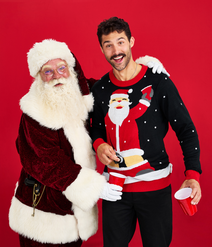 Men's Jolly Juice Dispenser Ugly Christmas Sweater - Image 4