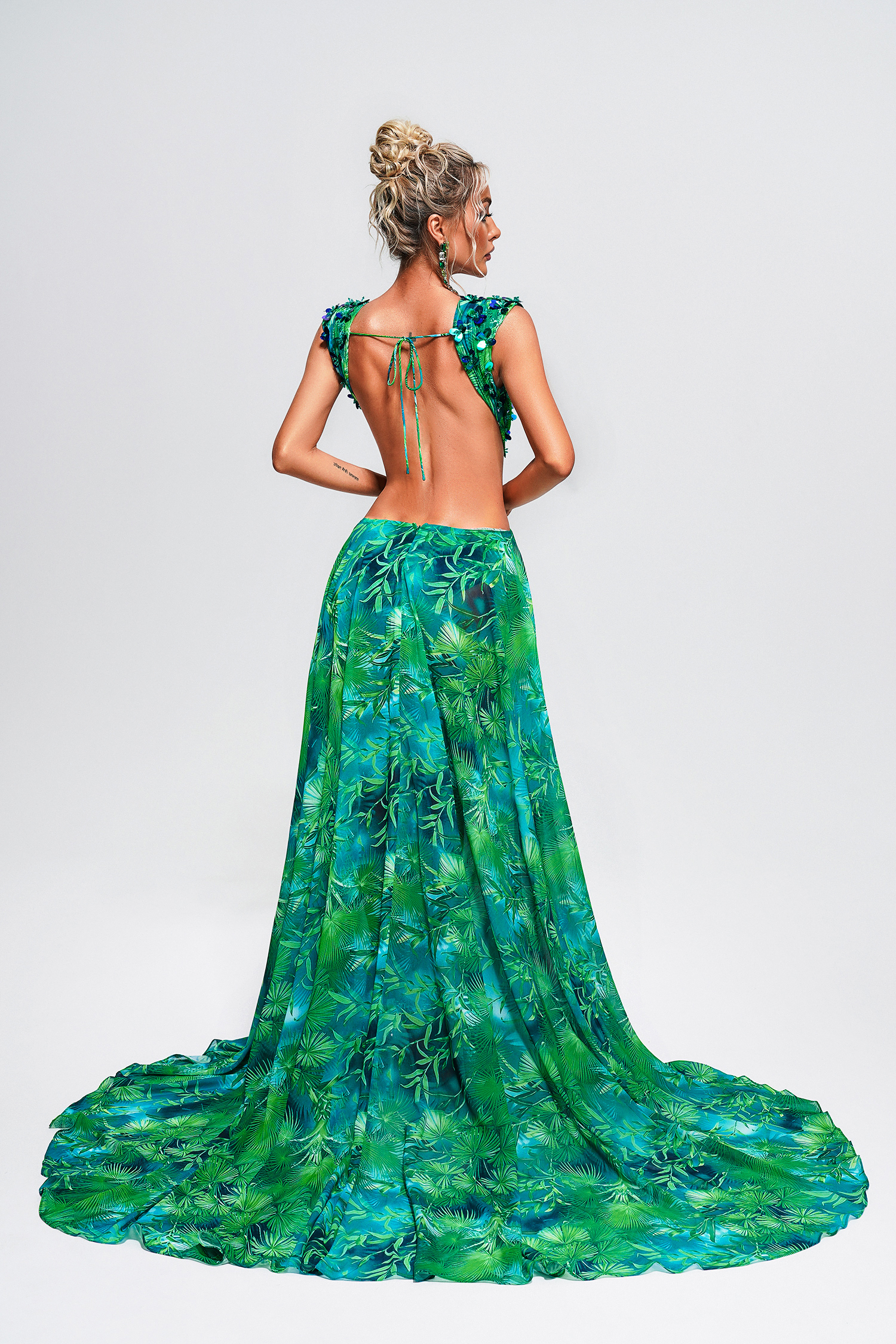 Yoland Printed Embellished Maxi Dress - Image 7