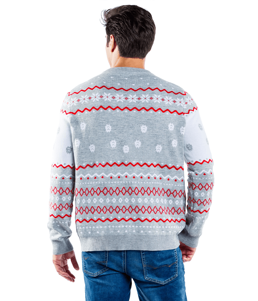 Men's Grey Humping Reindeer Ugly Christmas Sweater - Image 2
