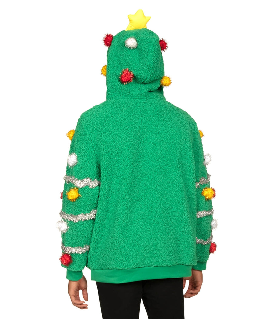 Men's Oh Christmas Tree Hooded Ugly Christmas Sweater - Image 3